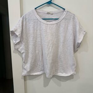 Atlard State cropped white tee